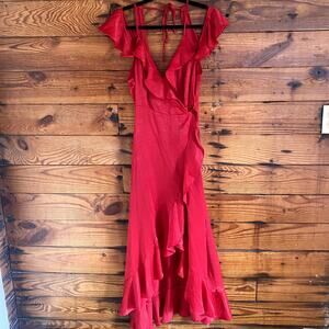 Flying Tomato Red High Low Dress